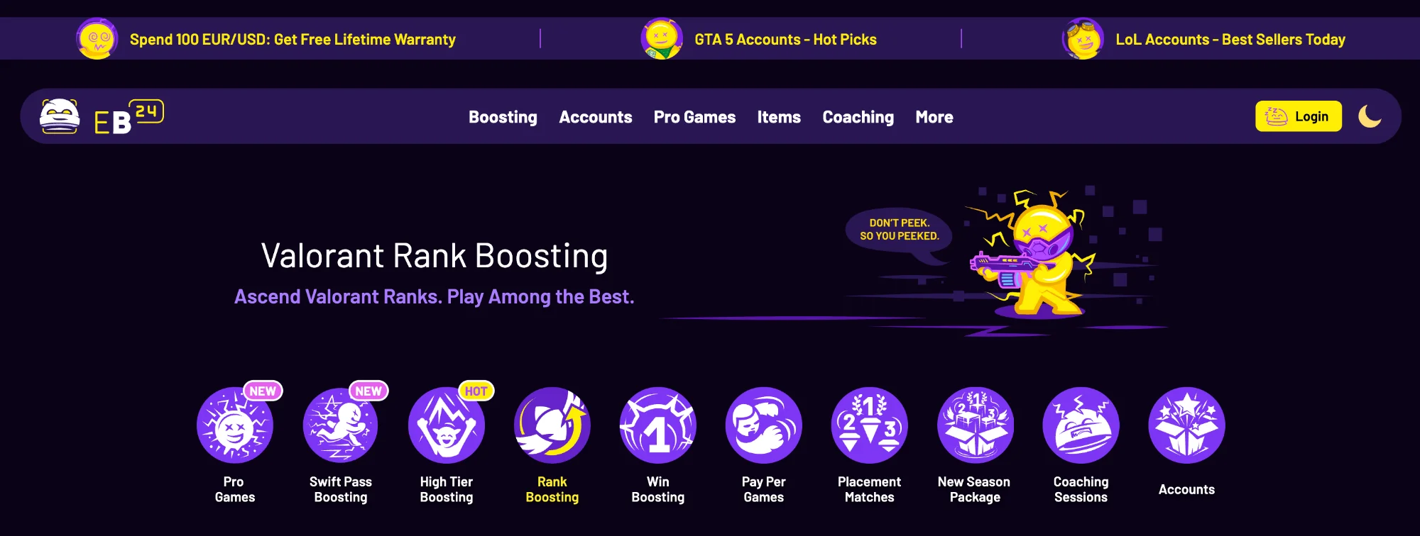 Valorant Rank Boosting Service